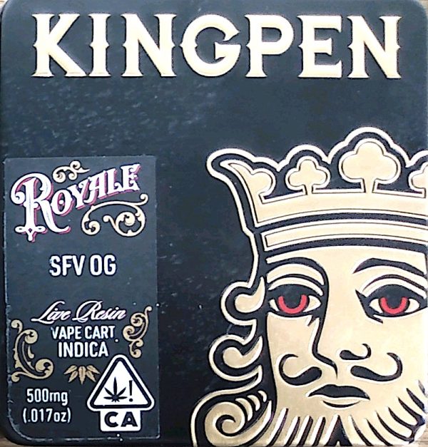 KINGPEN Royale | SFV OG 1g Live Resin Cartridge